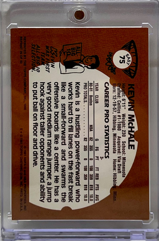 Kevin McHale - 1981 Topps Rookie Card