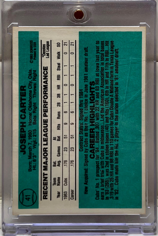 Joe Carter - 1984 Donruss Rookie Card