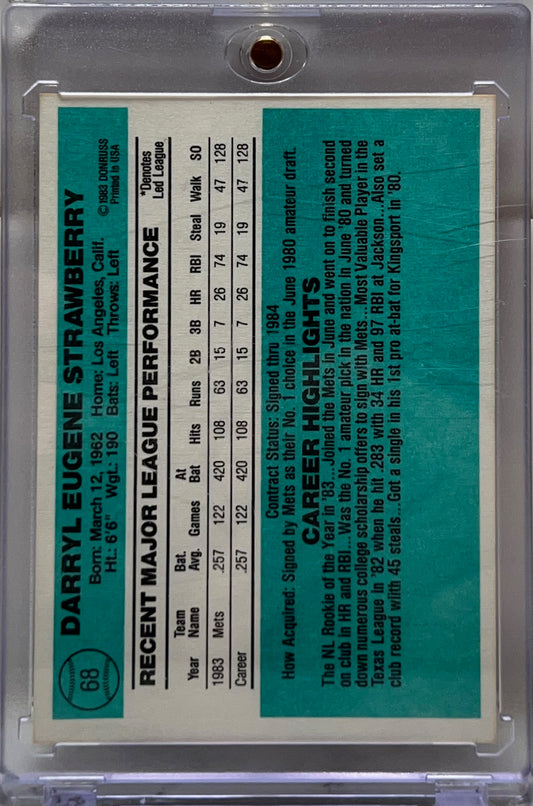 Darryl Strawberry - 1984 Donruss Rookie Card